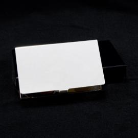 BUSINESS CARD HOLDER PLAIN SILVER PLATED