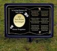 PERSONALISED MEMORIAL PLAQUE WITH PLINTH FOR GROUND INSERTION
