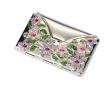 Embossed Coloured Floral Shiny Handbag mirror
