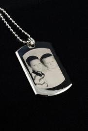 LARGE SILVER RHODIUM PENDANT