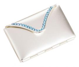 Tri Fold Handbag Mirror with Crystals