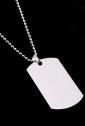 Sterling Silver .925 Dog Tag Pendant Large